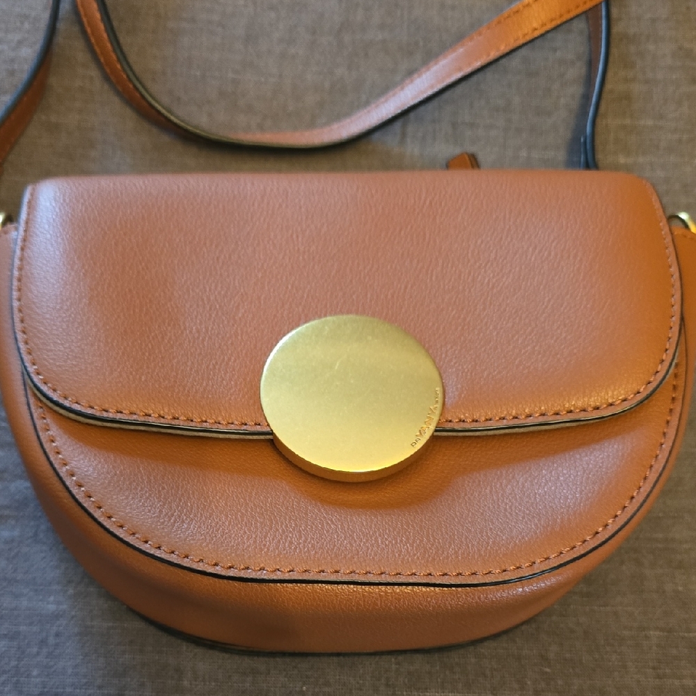 orYANY Chic Tan Crossbody Bag with Gold Accent